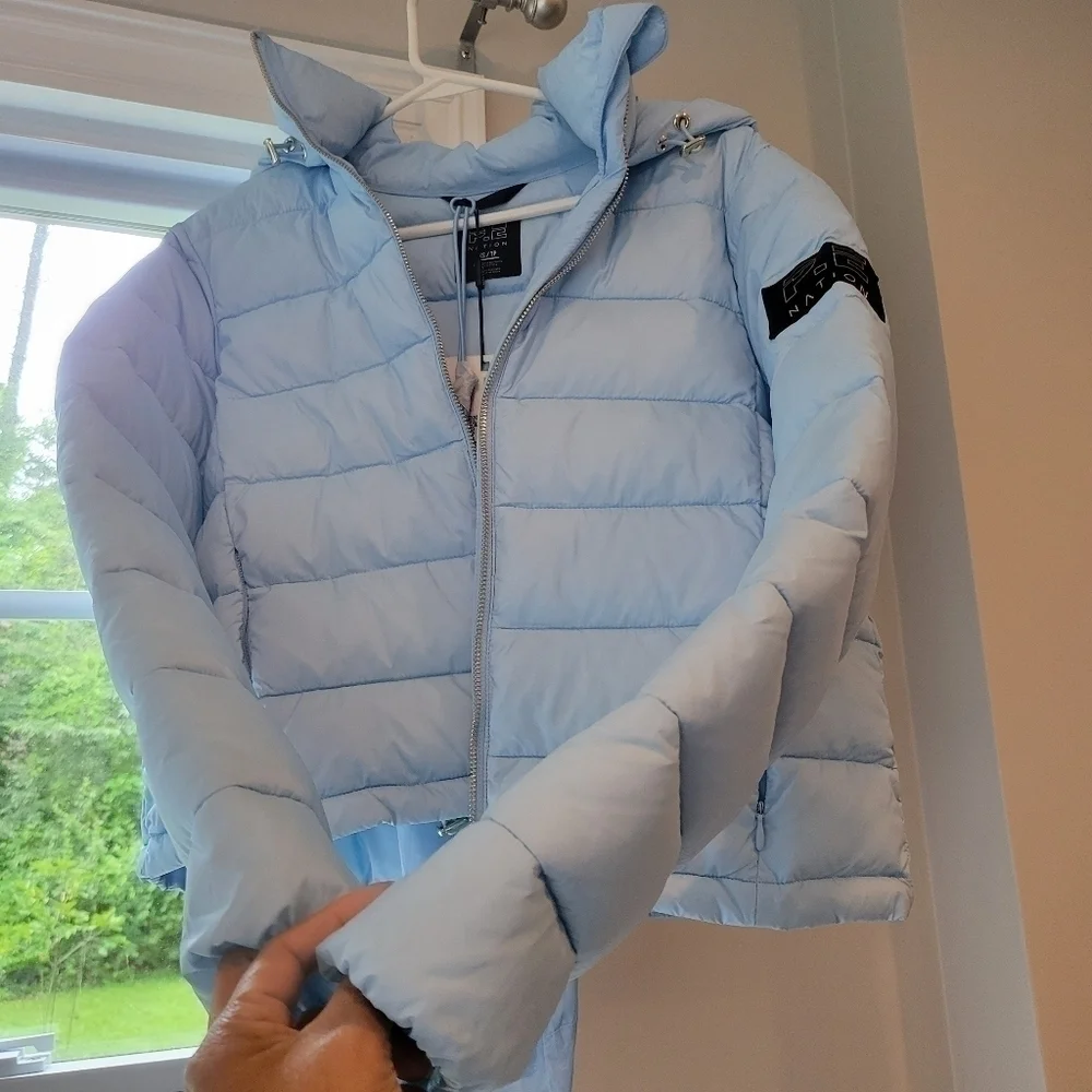 P.E Nation NWT expedition Jacket in summer sky size xs/tp.